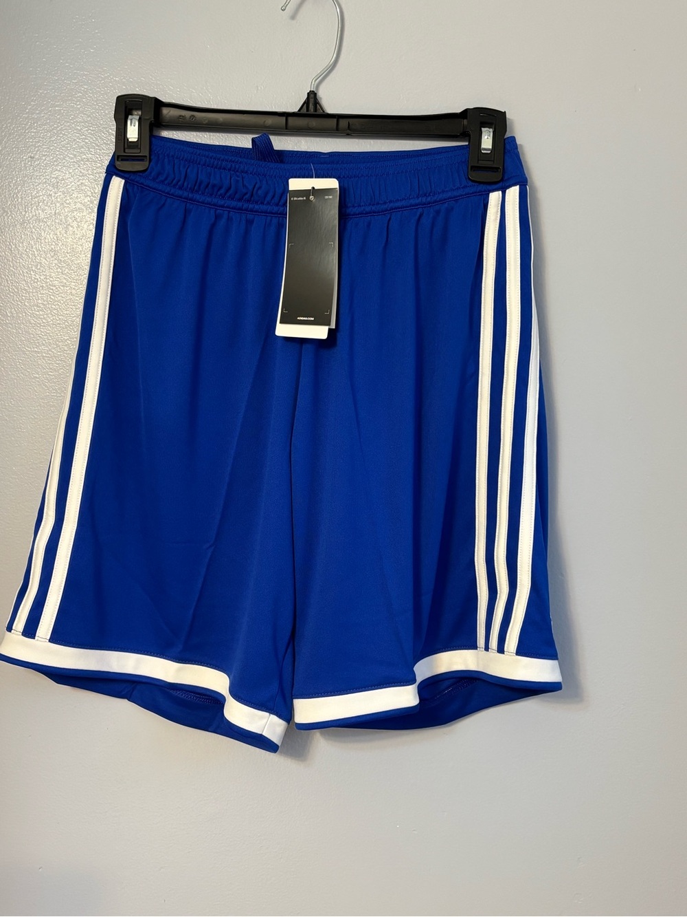 adidas Regista 18 Climalite Soccer Shorts Bold Blue White Sz S NWT